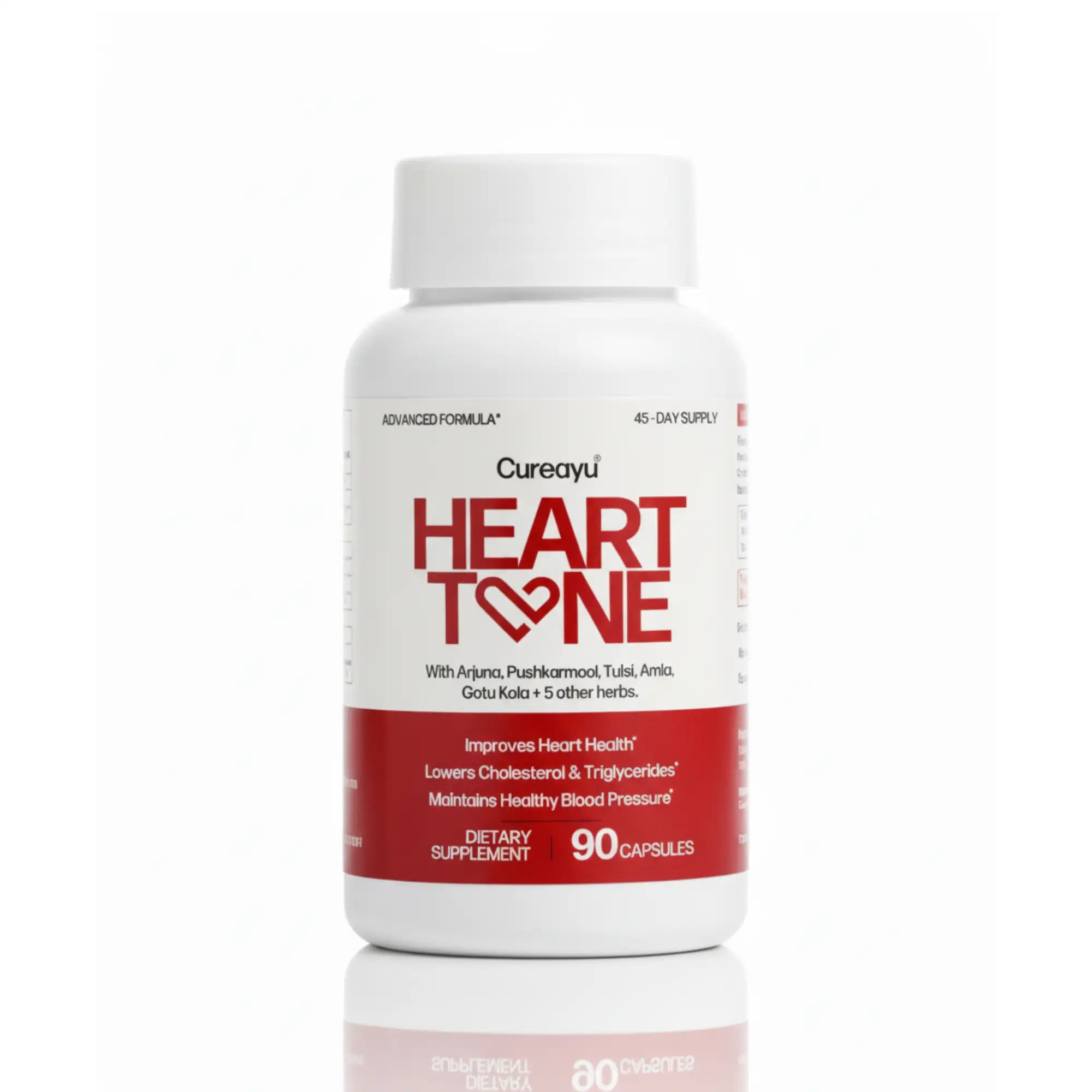 Heart Tone Capsules | Heart Health Supplement | Supports Healthy Cholesterol, Triglycerides Levels | 2 Capsules Daily